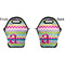 Colorful Chevron Lunch Bag - Front and Back
