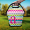 Colorful Chevron Lunch Bag - Hand