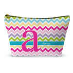 Colorful Chevron Makeup Bag (Personalized)