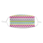 Colorful Chevron Kid's Cloth Face Mask - Standard
