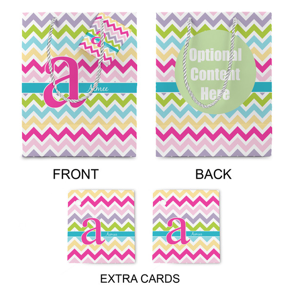 Colorful Chevron Medium Gift Bag - Approval