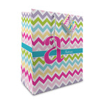 Colorful Chevron Medium Gift Bag (Personalized)