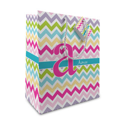 Colorful Chevron Medium Gift Bag (Personalized)