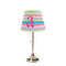 Colorful Chevron Poly Film Empire Lampshade - On Stand