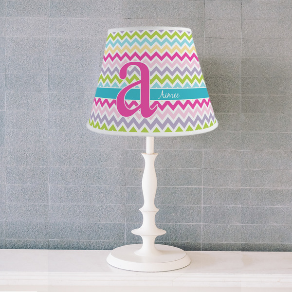 Colorful Chevron Poly Film Empire Lampshade - Lifestyle