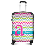 Colorful Chevron Suitcase - 24" Medium - Checked (Personalized)