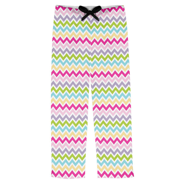 Custom Colorful Chevron Mens Pajama Pants - 2XL
