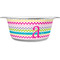 Colorful Chevron Stainless Steel Dog Bowl - Medium (Personalized)