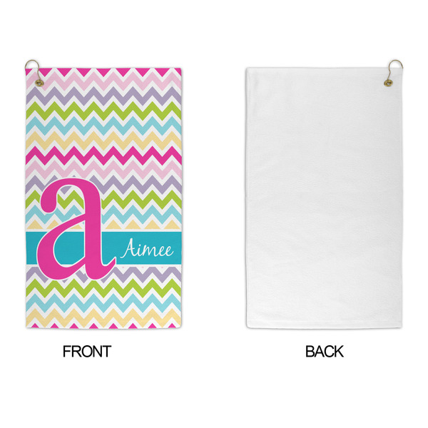 Colorful Chevron Microfiber Golf Towels - APPROVAL