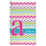 Colorful Chevron Microfiber Golf Towel - Large (Personalized)