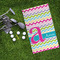 Colorful Chevron Microfiber Golf Towels - LIFESTYLE