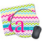 Colorful Chevron Mouse Pads - Round & Rectangular