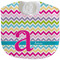 Colorful Chevron New Baby Bib - Closed and Folded