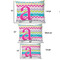 Colorful Chevron Outdoor Dog Beds - SIZE CHART