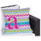 Colorful Chevron Outdoor Pillow - 16" (Personalized)