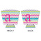 Colorful Chevron Party Cup Sleeves - with bottom - APPROVAL
