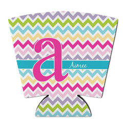Colorful Chevron Party Cup Sleeve - with Bottom (Personalized)