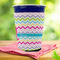 Colorful Chevron Party Cup Sleeves - with bottom - Lifestyle