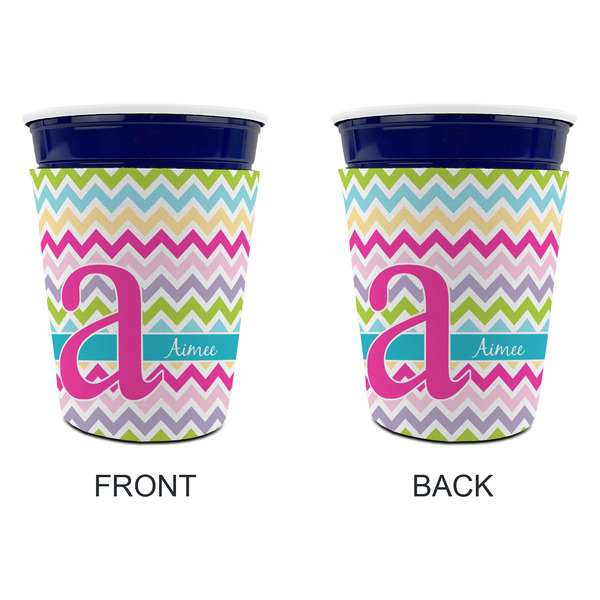 Colorful Chevron Party Cup Sleeves - without bottom - Approval