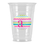 Colorful Chevron Party Cups - 16oz (Personalized)