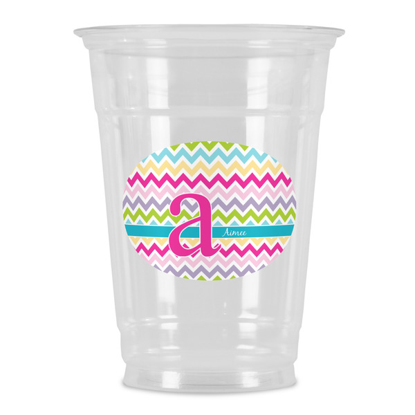 Custom Colorful Chevron Party Cups - 16oz (Personalized)