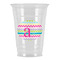 Colorful Chevron Party Cups - 16oz (Personalized)