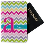 Colorful Chevron Passport Holder - Fabric (Personalized)