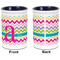Colorful Chevron Pencil Holder - Blue - approval