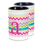 Colorful Chevron Ceramic Pencil Holder - Large