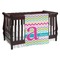 Colorful Chevron Personalized Baby Blanket