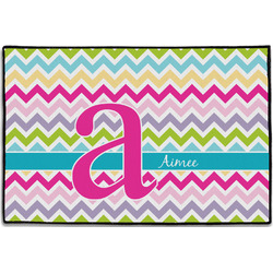 Colorful Chevron Door Mat - 36"x24" (Personalized)