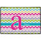 Colorful Chevron Personalized Door Mat - 36x24 (APPROVAL)