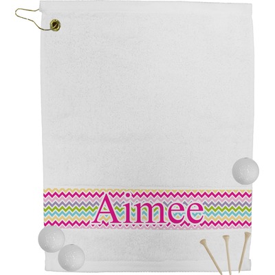 Colorful Chevron Golf Bag Towel (Personalized)