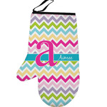 Colorful Chevron Left Oven Mitt (Personalized)