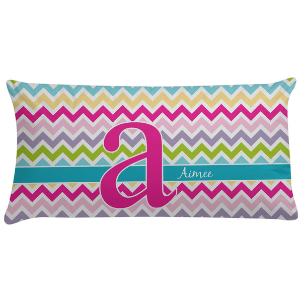 Custom Colorful Chevron Pillow Case - King (Personalized)