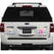 Colorful Chevron Personalized Square Car Magnets on Ford Explorer