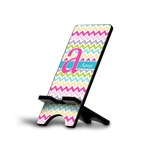 Colorful Chevron Cell Phone Stand (Large) (Personalized)