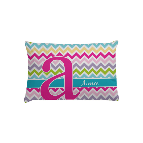 Custom Colorful Chevron Pillow Case - Toddler (Personalized)