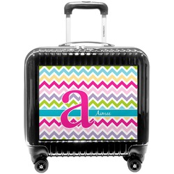 Colorful Chevron Pilot / Flight Suitcase (Personalized)