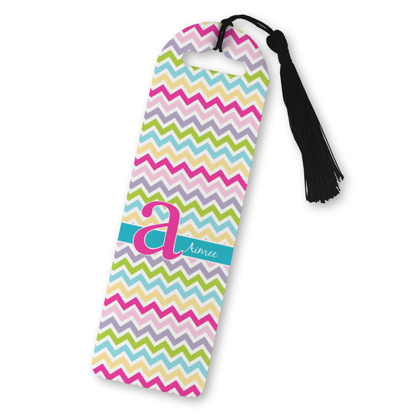 Custom Colorful Chevron Plastic Bookmark (Personalized)