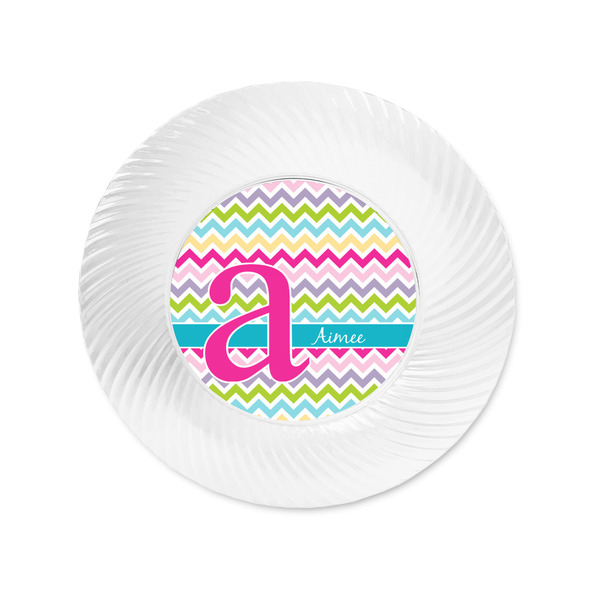 Colorful Chevron Plastic Party Appetizer & Dessert Plates - Approval