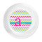 Colorful Chevron Plastic Party Dinner Plates - Approval