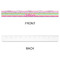 Colorful Chevron Plastic Ruler - 12" - APPROVAL