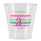Colorful Chevron Plastic Shot Glass (Personalized)