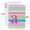 Colorful Chevron Playing Cards - Approval