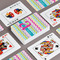 Colorful Chevron Playing Cards - Front & Back View