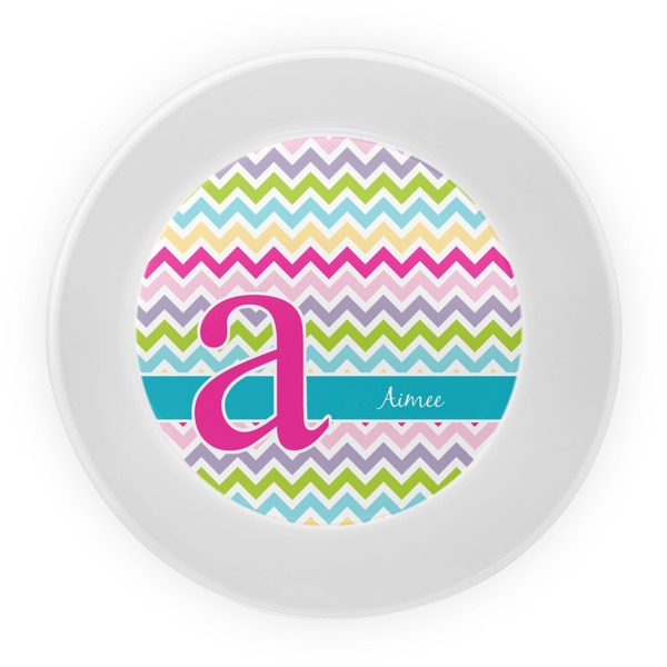 Colorful Chevron Melamine Bowl - Center
