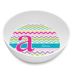 Colorful Chevron Melamine Bowl - 8 oz (Personalized)