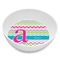 Colorful Chevron Melamine Bowl - 8 oz (Personalized)