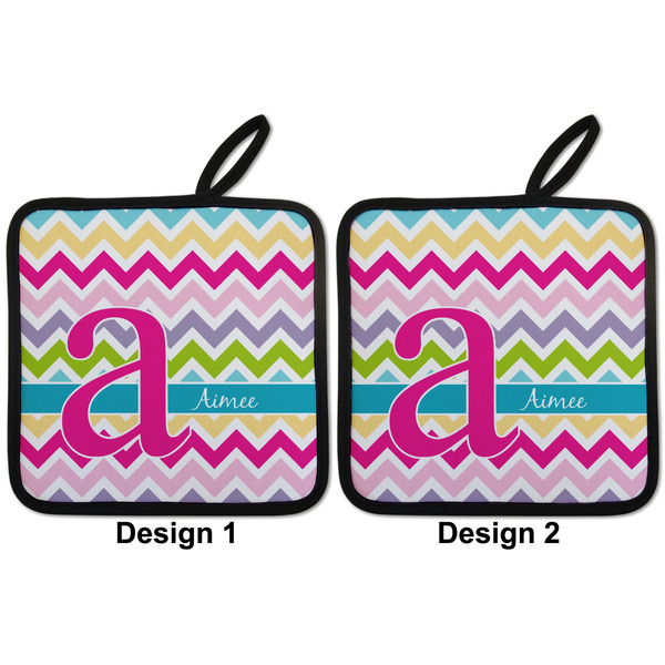 Colorful Chevron Pot Holders - Set of 2 APPROVAL